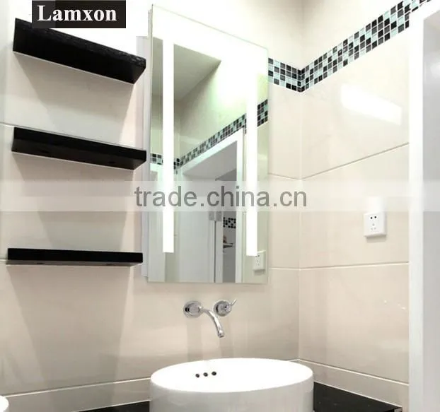 Bathroom LED strip light vanity mirror glass