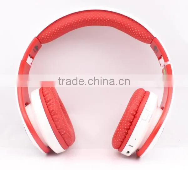 Cafini colorful BT headphone, cheap Bluetooth 3.0 TF USB FM rechargeable headphone with lamp