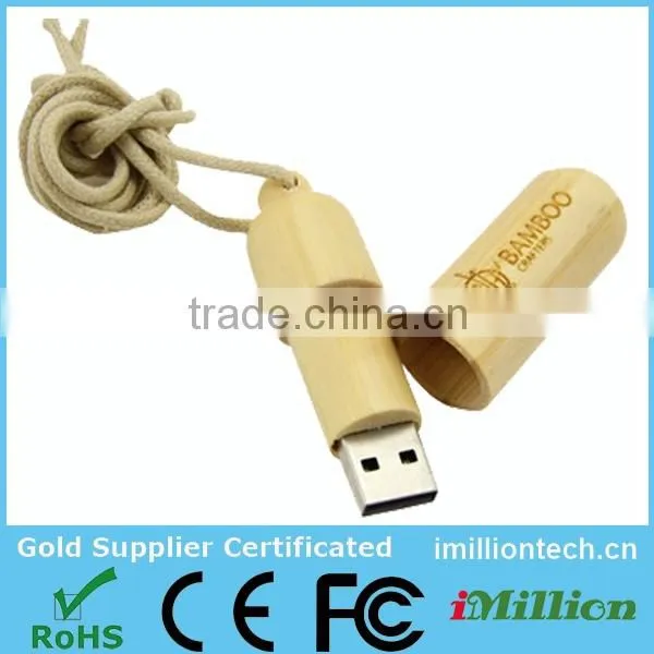 Hotselling free sample bamboo pendrive