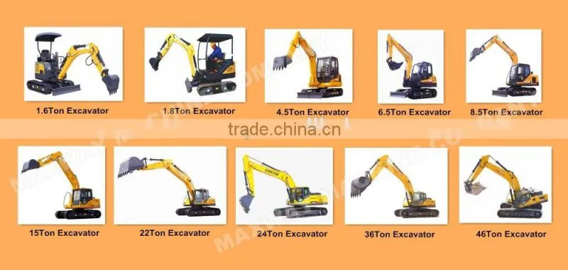 6 Ton China Made Brand New Small Excavator with Steel Crawler, CE / ISO Certificate, CT65-8A , CT65-8B