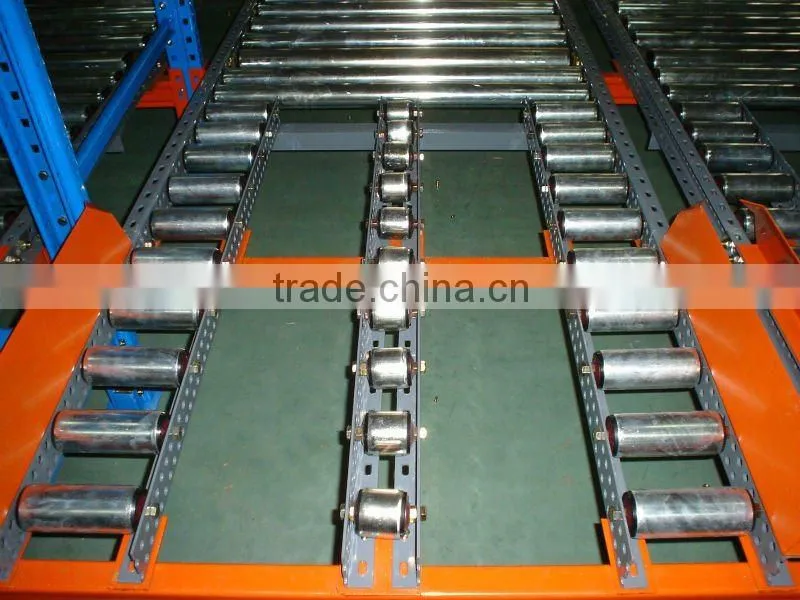 Flow rack shelving