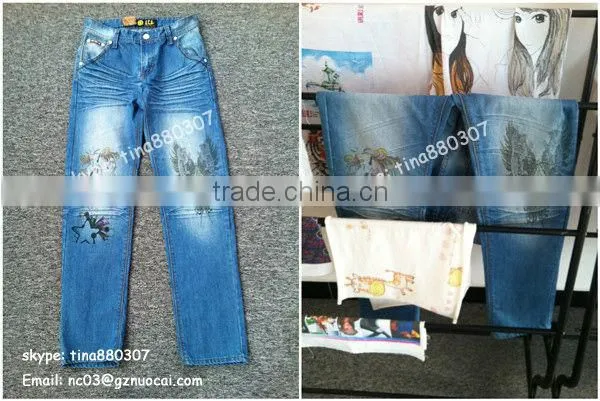 CE approved canvas shoes/jeans/shirt digital printing machine for sale from China