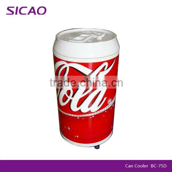 220v 60hz refrigerator 75L beverage refrigerator can cooler for drink custom logo beverage can coolers for coca cola promotion