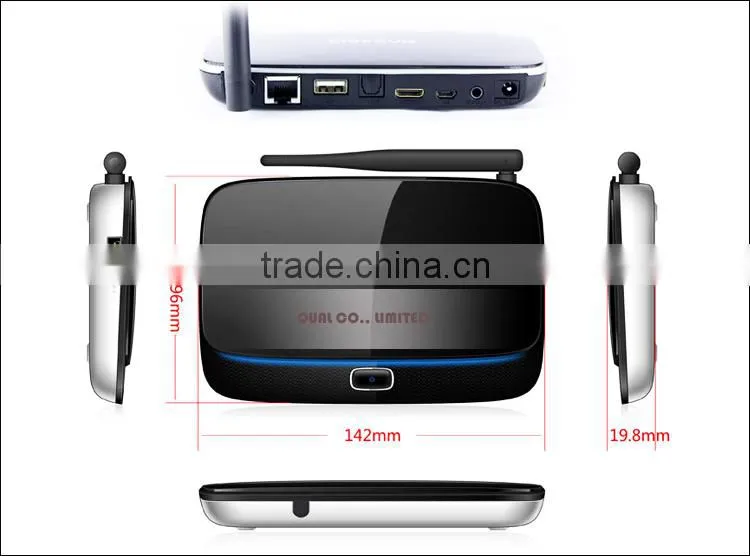 Smart tv box RK3188 wifi internet tv box 1080P XBMC Remote Control 2.0M 5.0M Camera Optional B