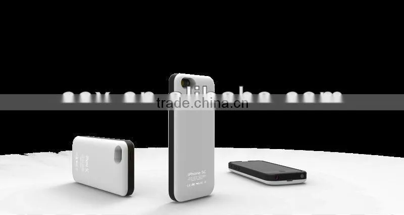for iPhone 5C Support ios 7 system 2800mAh Backup Battery Charger Case Power