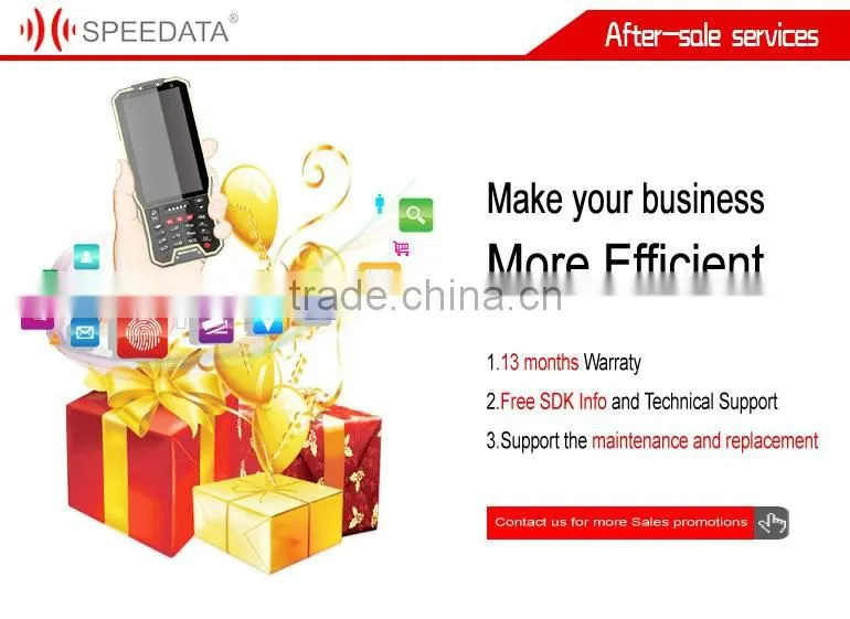 Wireless handheld 2D barcode scanner Android online PDA with Magnetic Absorption Charging