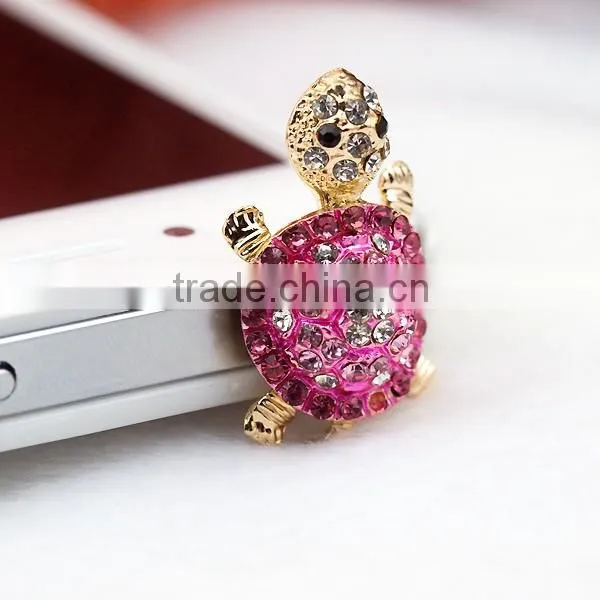 rhinestone dust plug luxurious crown earphone dust,promotion gift A118