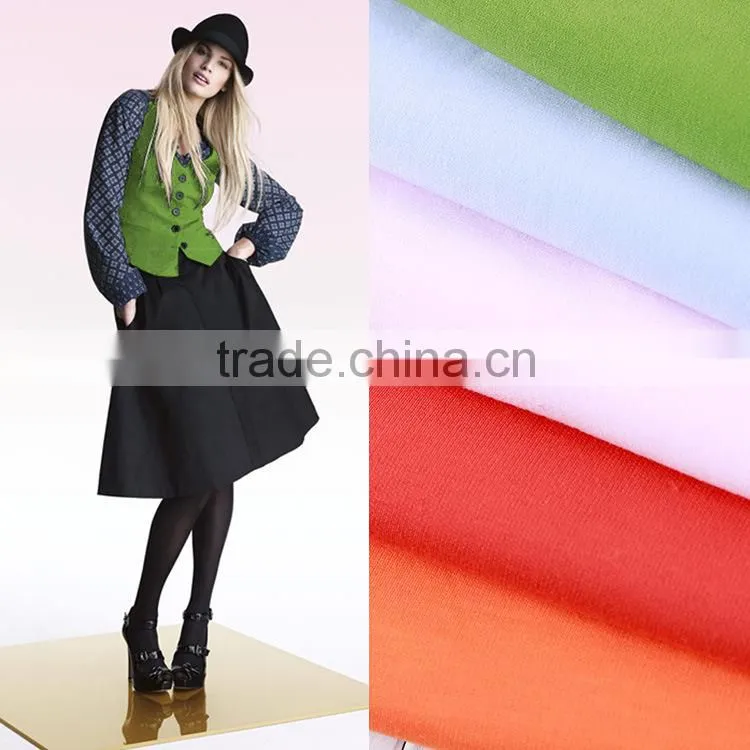 Wholesales 60% cotton 40% polyester t-shirts elastane fabric Spandex Jersey Knitting Fabric For Garments cheap