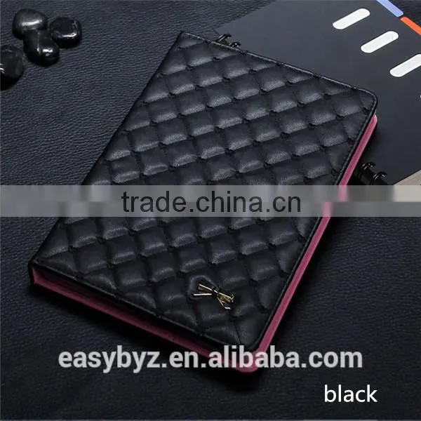 Rhombic cordate bow case for ipad,for ipad case,leather for ipad case