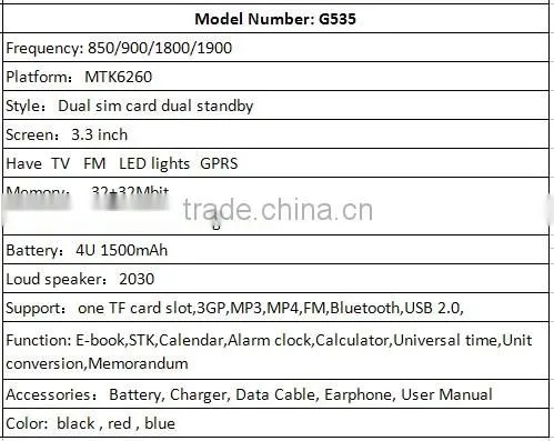 G535 Cell Phone Bulk From China