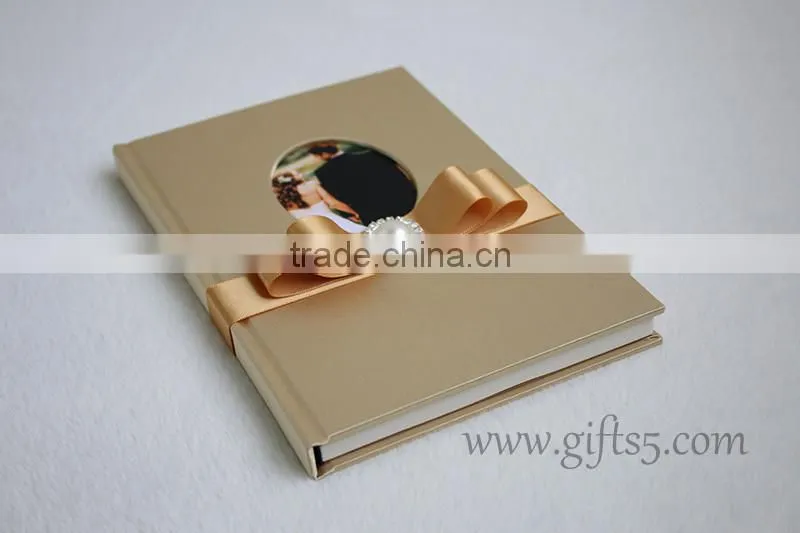 Gorgeous wedding guest book in handmade
