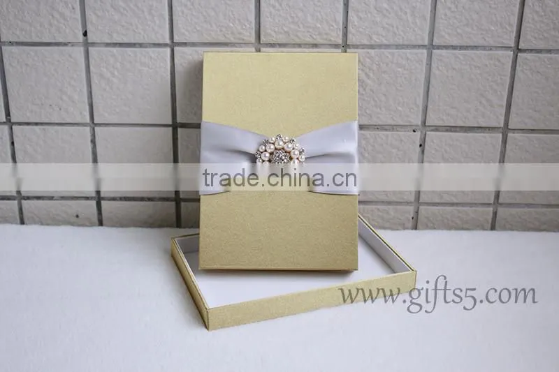 Handmade Luxury wedding invitation boxes wholesale