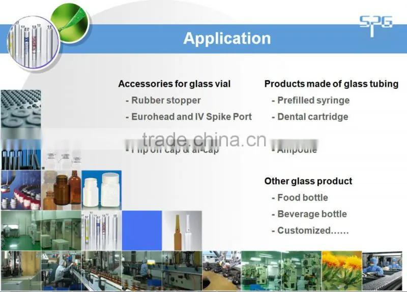 TUBULAR GLASS VIAL TYPE I