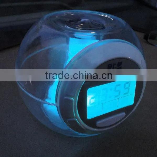 2016 hot sale time and logo sky projection LCD digital clock