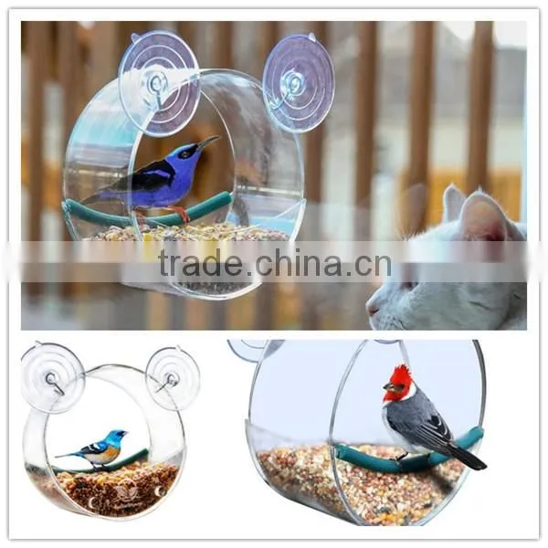 clear acrylic bird feeders for large wild birds