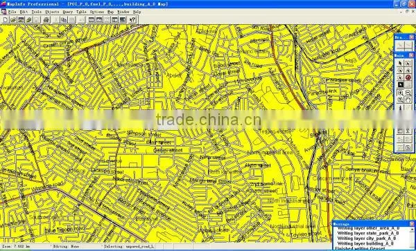 Azerbaijan digital electronic MapInfo map