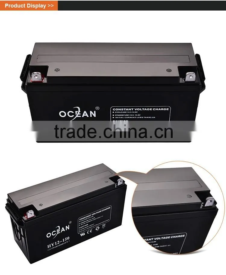 Custom 12V electric latest 150ah solar power storage battery