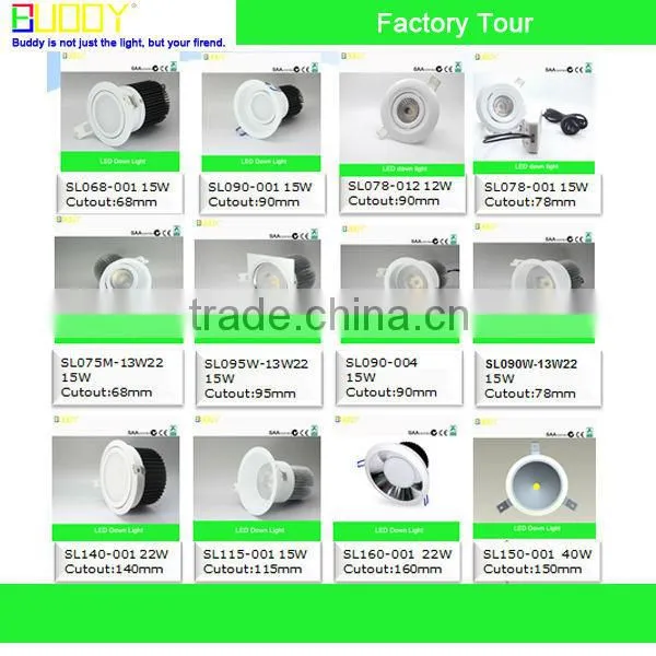 2015 Hot Sales 50W Sharp COB LED downlight deep recessed head
