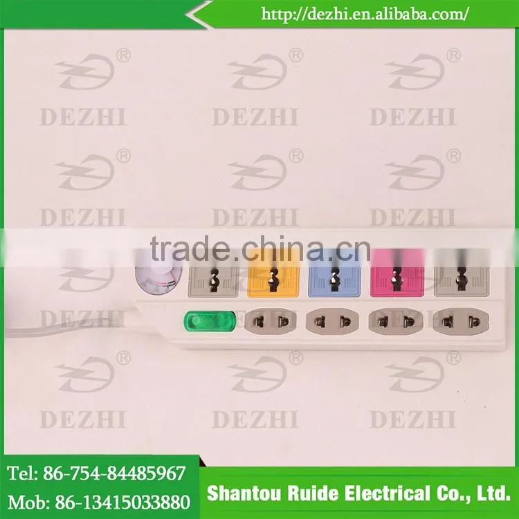 multi switch socket , electrical socket with voltmeter , extension outlet
