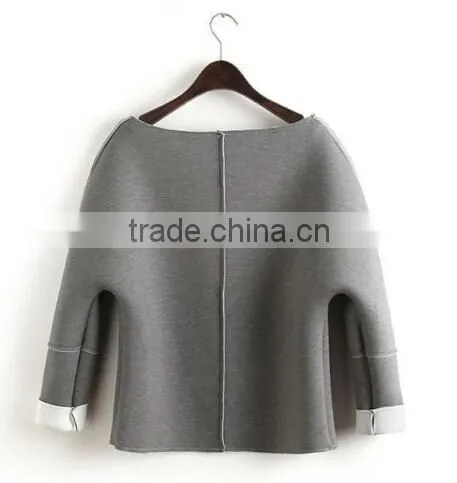 New Fashion Solid Pullover Sweatshirt Hoodie Women Long Sleeve Blouse Shirts Top