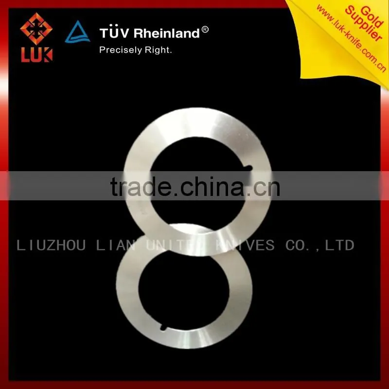 Tissue/fabric jumbo roll slitting blade
