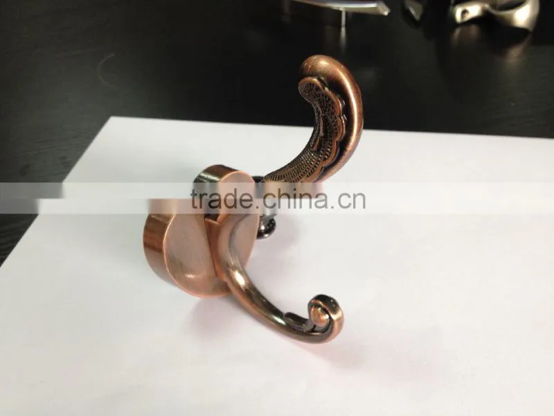 2016-2017 high quality chrome furniture bathroom chrome zinc hooks