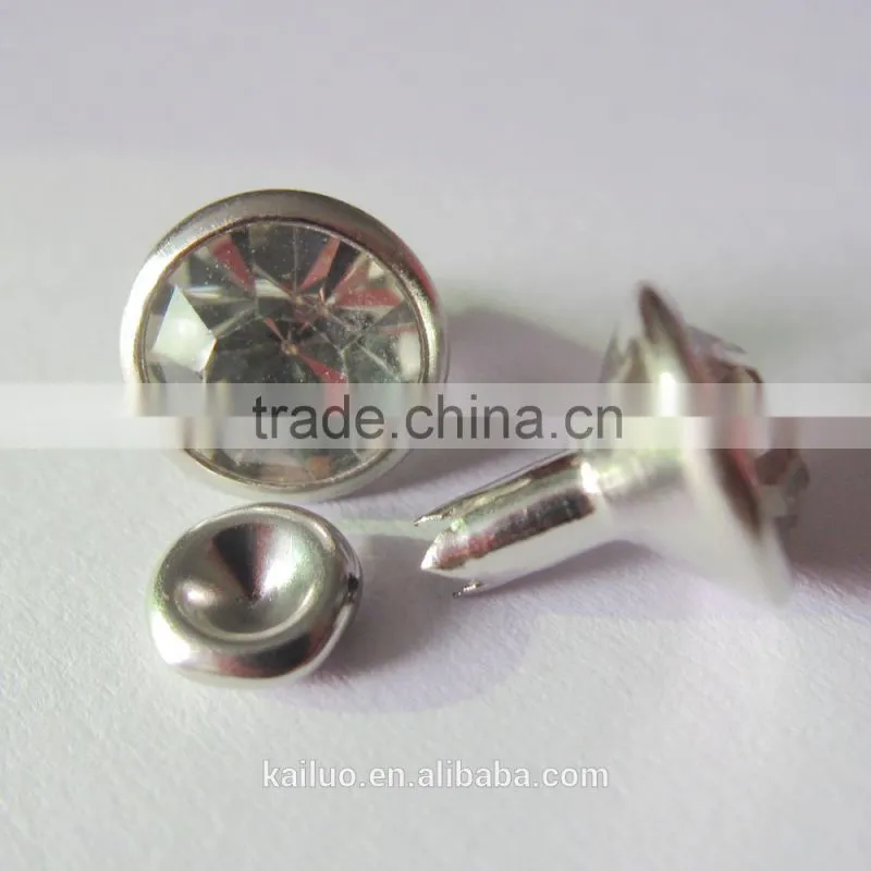 silver color crystal stone rivet for lady jeans/hand bag/hat