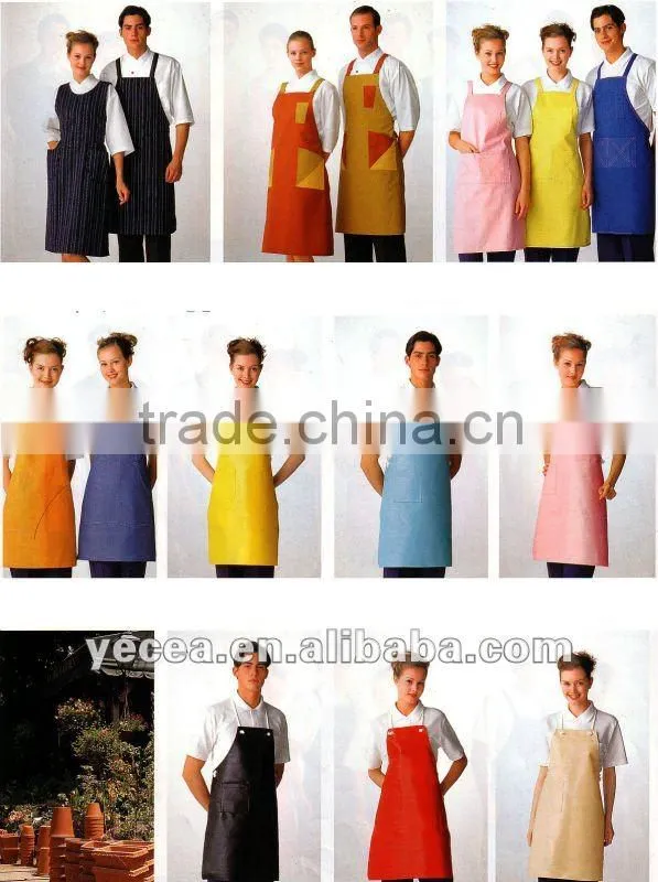 HOT selled unisex resturant chef and waiter apron uniform