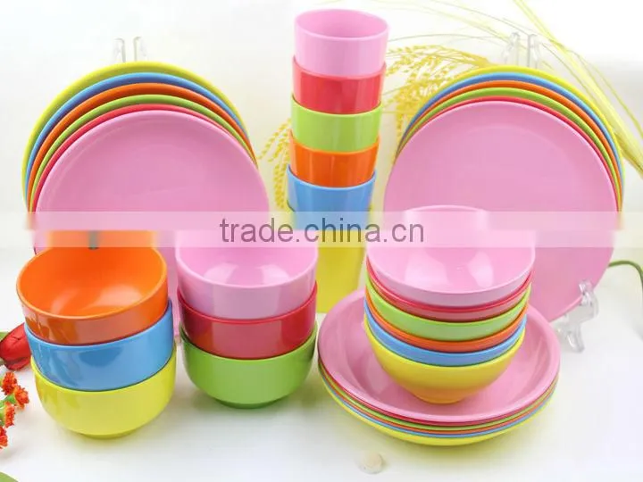 food grade melamine colorful dinner set