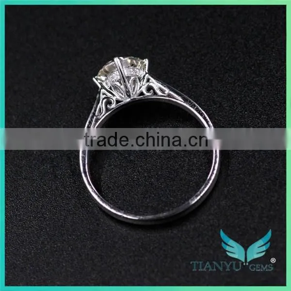 moissanite grades online shop unique 4.5mm super white moissanite engagement rings