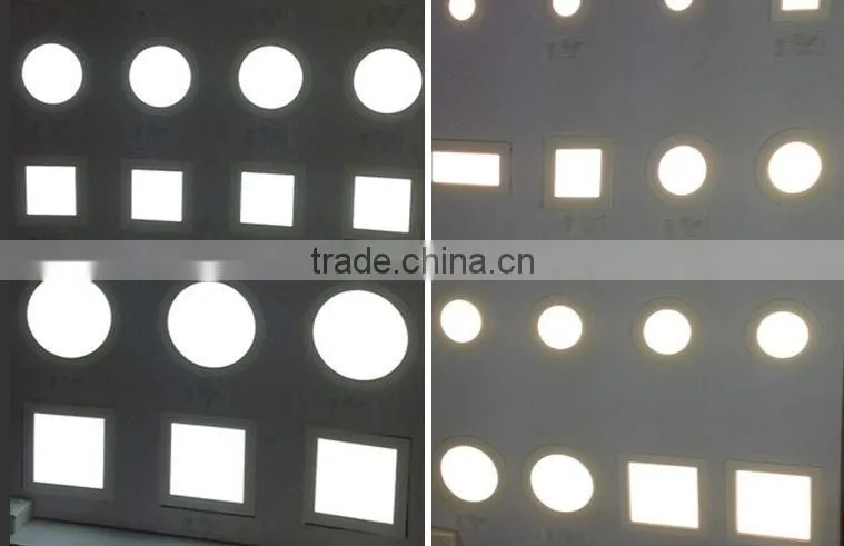 Hot sales ultra thin square/round recessed round led panel lights