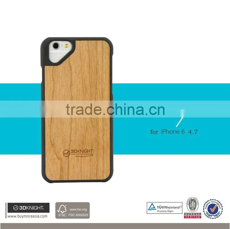 Bamboo Wood Back Cover For iPhone 6 ,For iPhone 6 back case real wooden material luxury new arrival phone covers