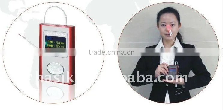 non-invasive painless low-intensity intranasal nose laser therapy to improve blood circulation