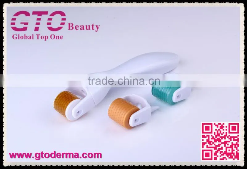 GTO200 needles skin care microneedle derma roller with replaceable roller heads