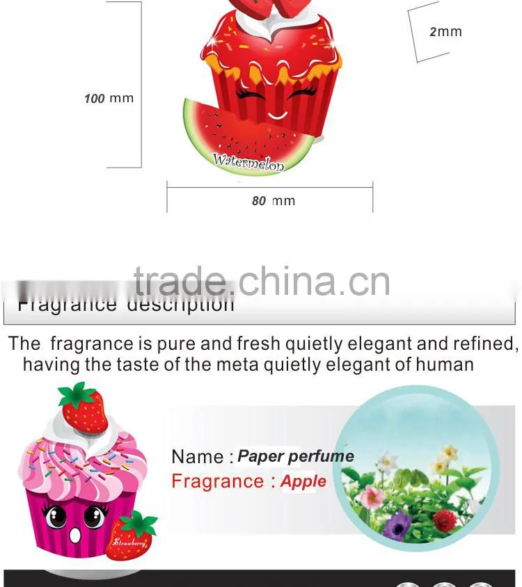 Customized design Hanging Car Air Freshener/Custom paper air freshener/paper car air freshener
