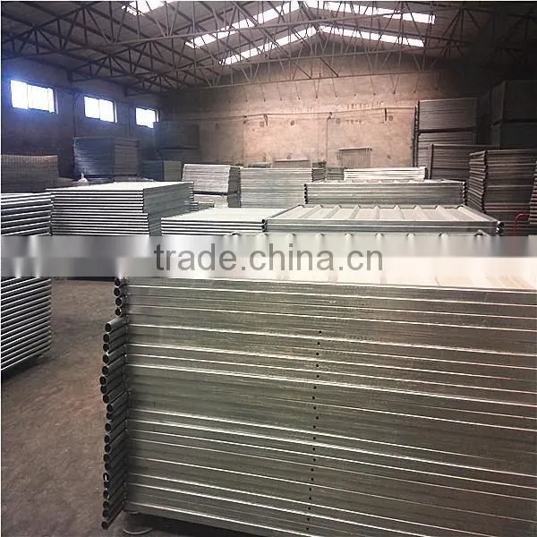 Haotian Blue Color Bond Corrugated Sheet Free Standing Temporary Steel Hoarding Panel Fencing