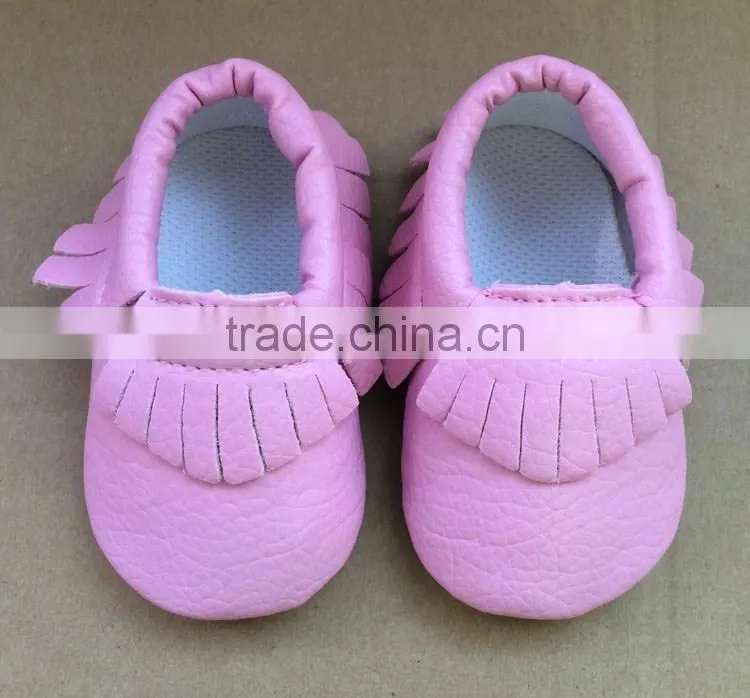 2017 Fashion First Walkers Baby Moccasins Soft Leather Shoes Baby Prewalker Tassels Kids Shoes
