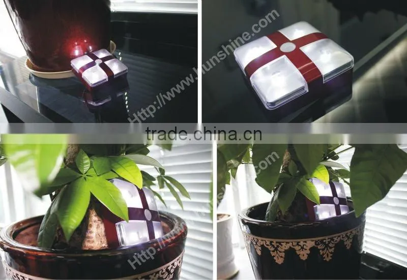 hot gift box shaped 240v mood sensor led light with 4led