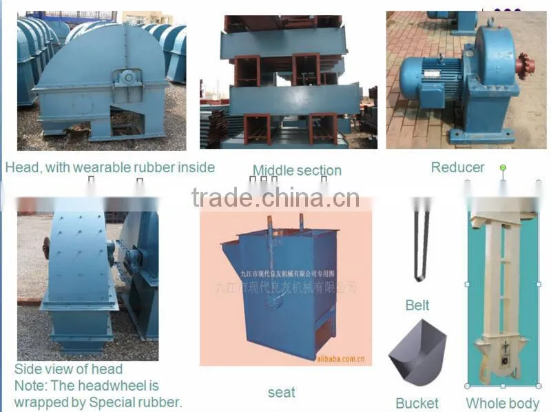 Used steel grain bucket elevators for sales
