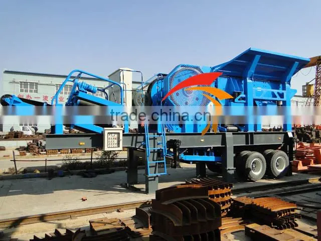 High quality stone energy-saving vertical composite mobile stone crusher