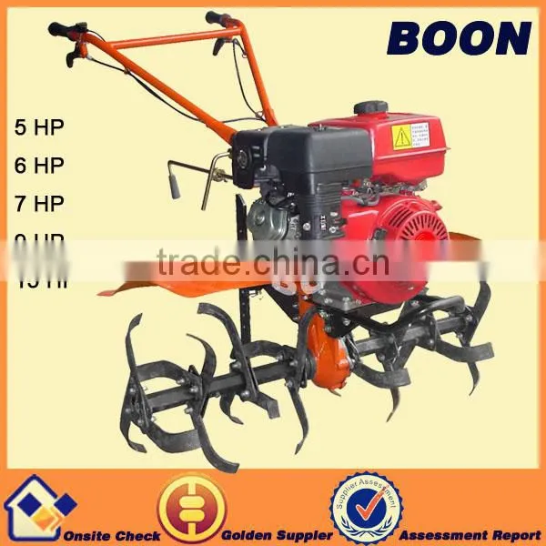 Gear transmission gasoline engine tiller with tine tiller parts blades