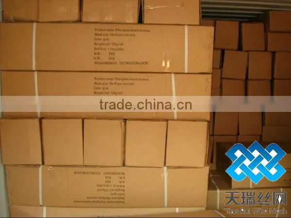 120g/m2 18x16 plain weave fiberglass window screen