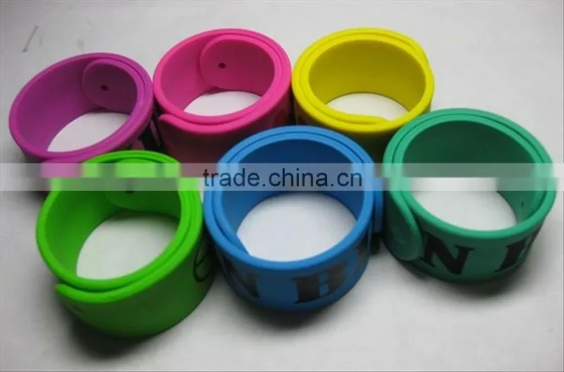OEM logo print cheap custom bracelet silicone