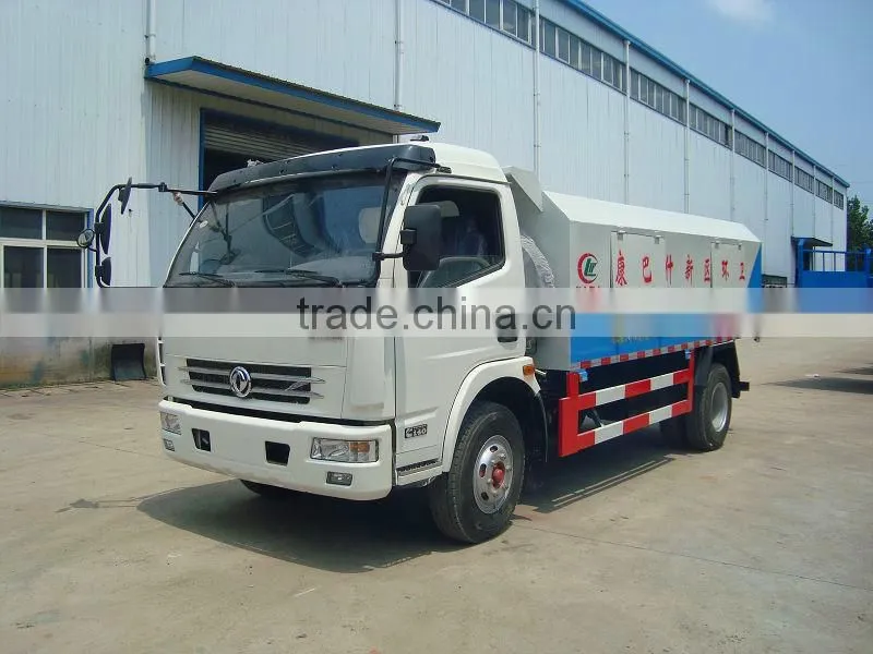 DFAC 4*2 small sealed rubbish truck for sale