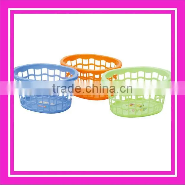 plastic round laundry basket household