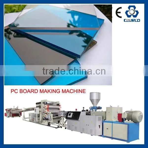 PC WAVE SHEET EXTRUDER,TRANSPARENT PC WAVE SHEET/PANEL MAKING LINE/ PC TRANSPARENT ROOF SHEET MAKING MACHINERY