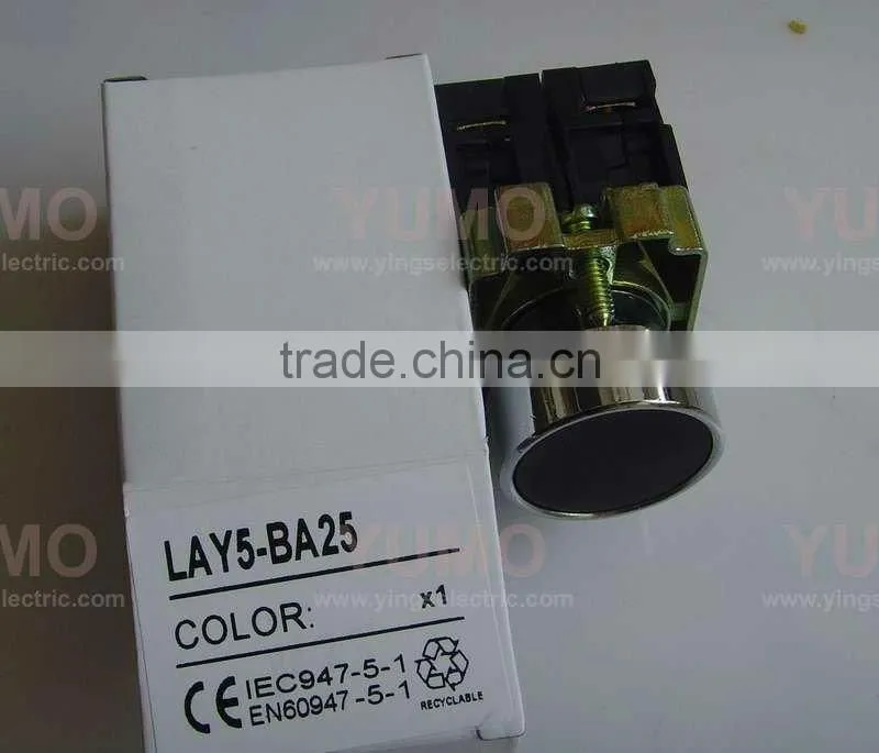 Push Button plastic bezel pushbutton switchLAY5-BA25