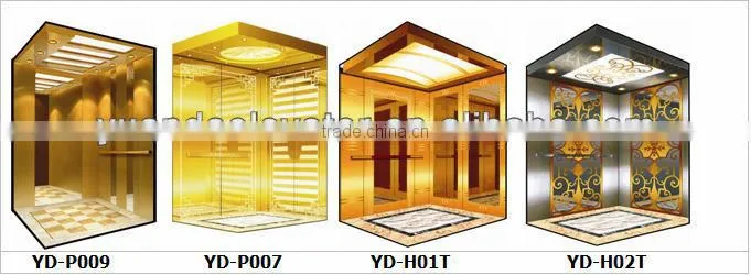 Yuanda luxury panoramic shopping mall lift