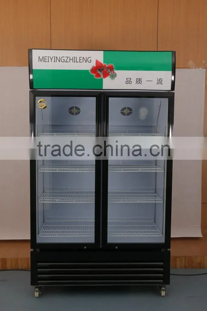 2016 Hot sale vertical beer beverage coke display cooler with CE certificate vertical bottle display cooler