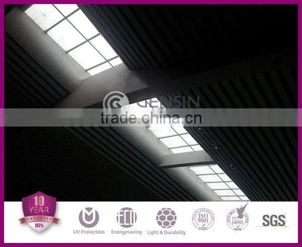 3 wall w-structure polycarbonate U-lock hollow sheets / multi-wall pc roofing sheet/pc panel
